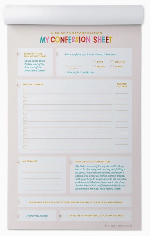 Confession Notepad