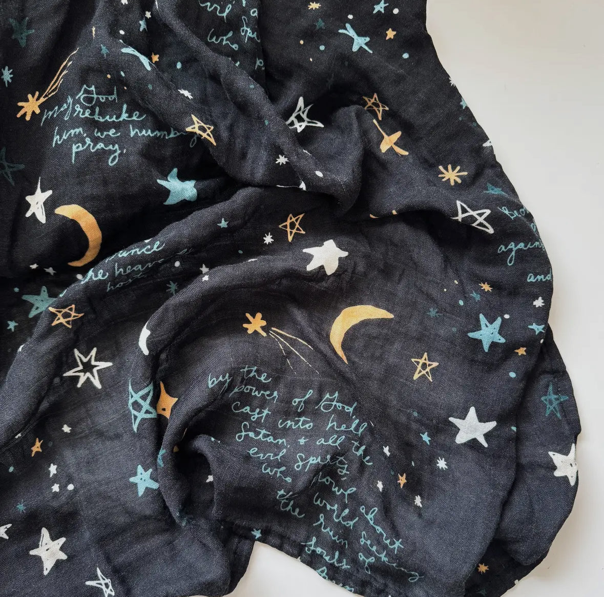 St. Michael Prayer Swaddle Blanket
