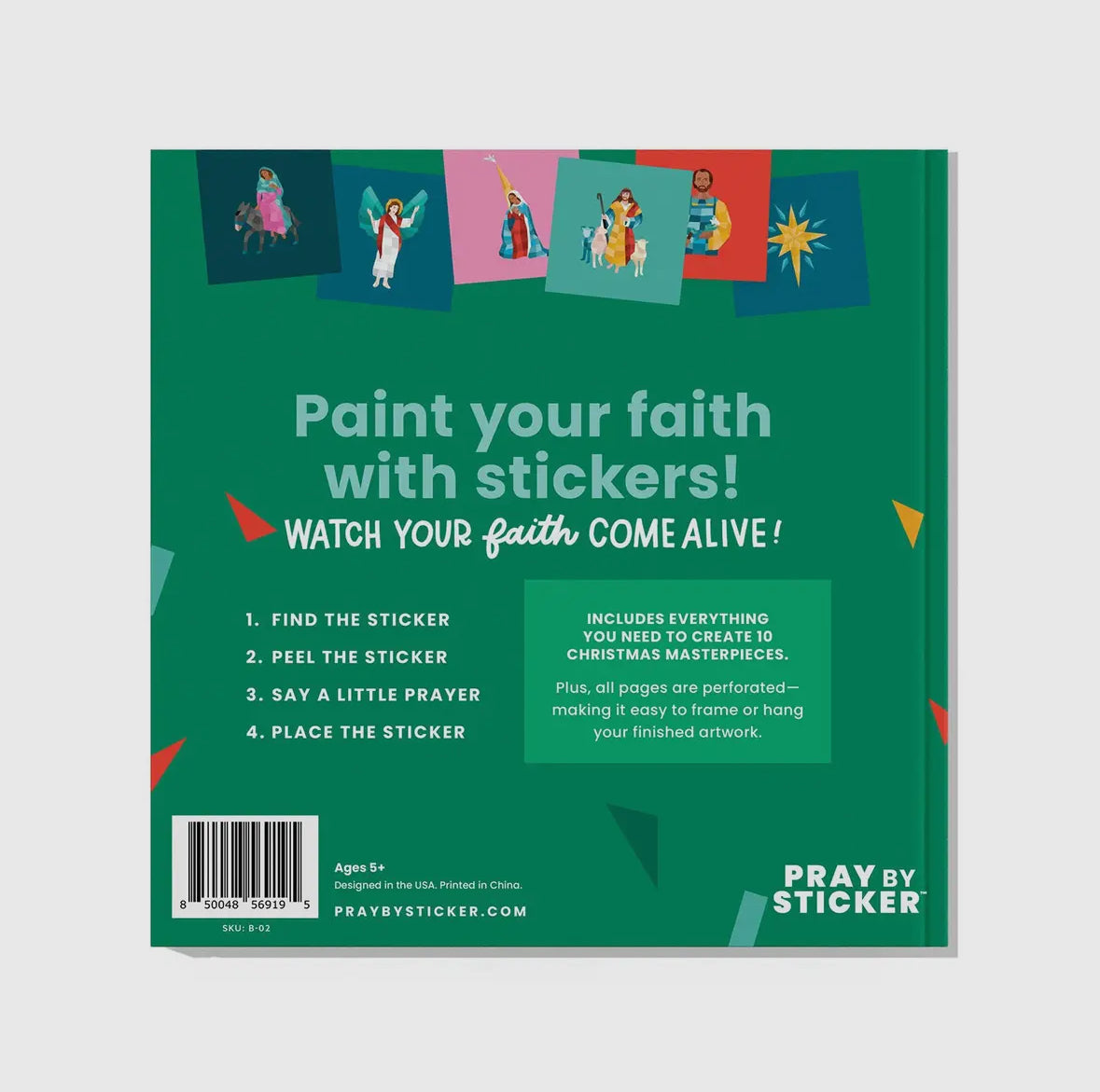 Pray By Sticker: Christmas Sticker Book