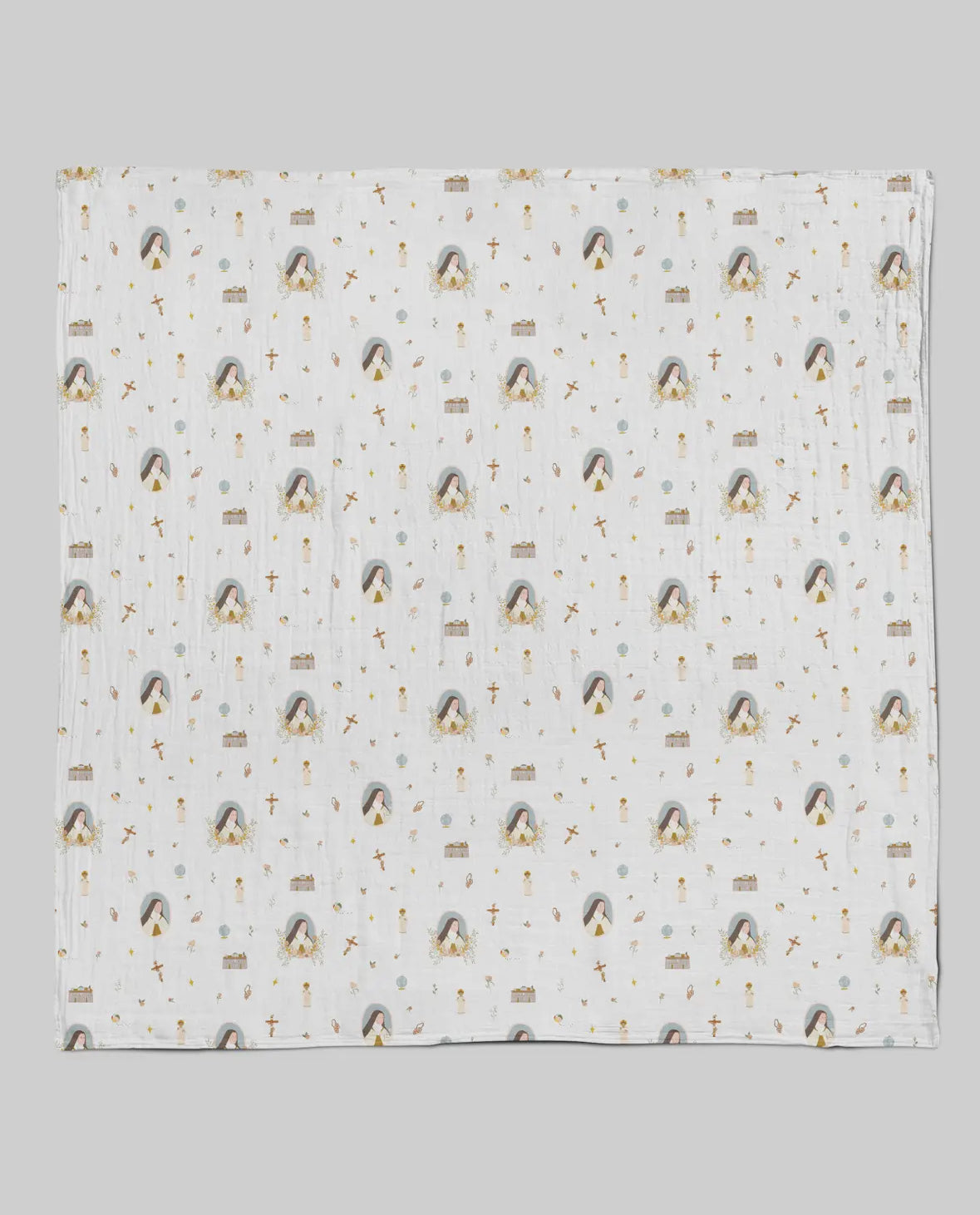 Saint Therese of Lisieux Swaddle Blanket