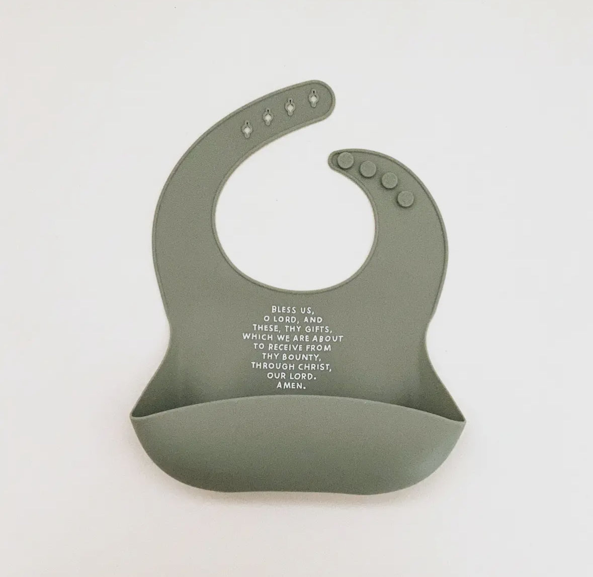 Meal Blessing Silicone Bib