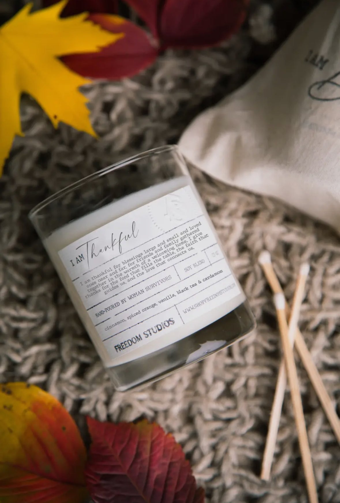 I Am Thankful 7.5 oz Candle