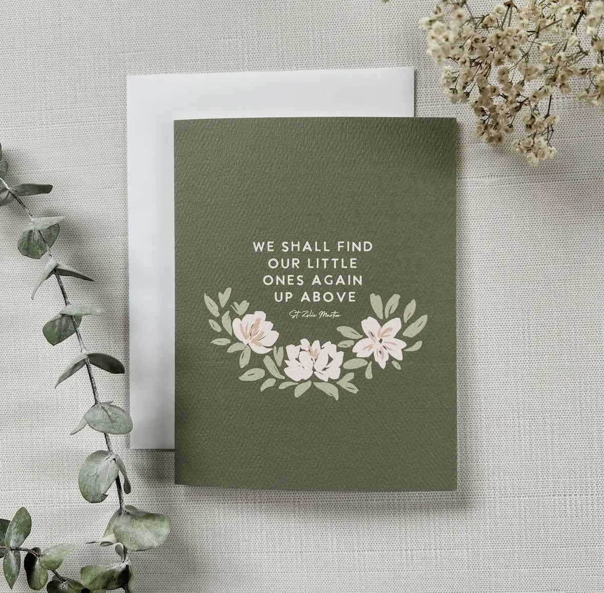St. Zelie Quote Miscarriage Card