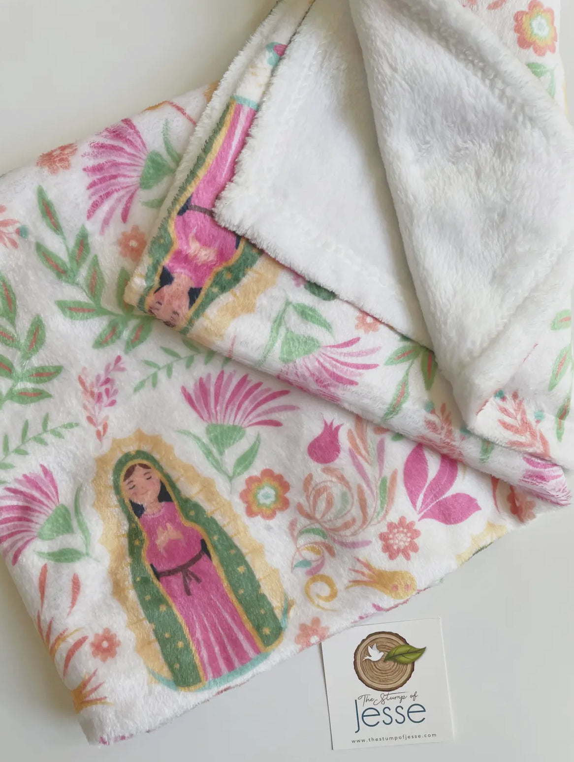 Our Lady of Guadalupe Minky Blanket