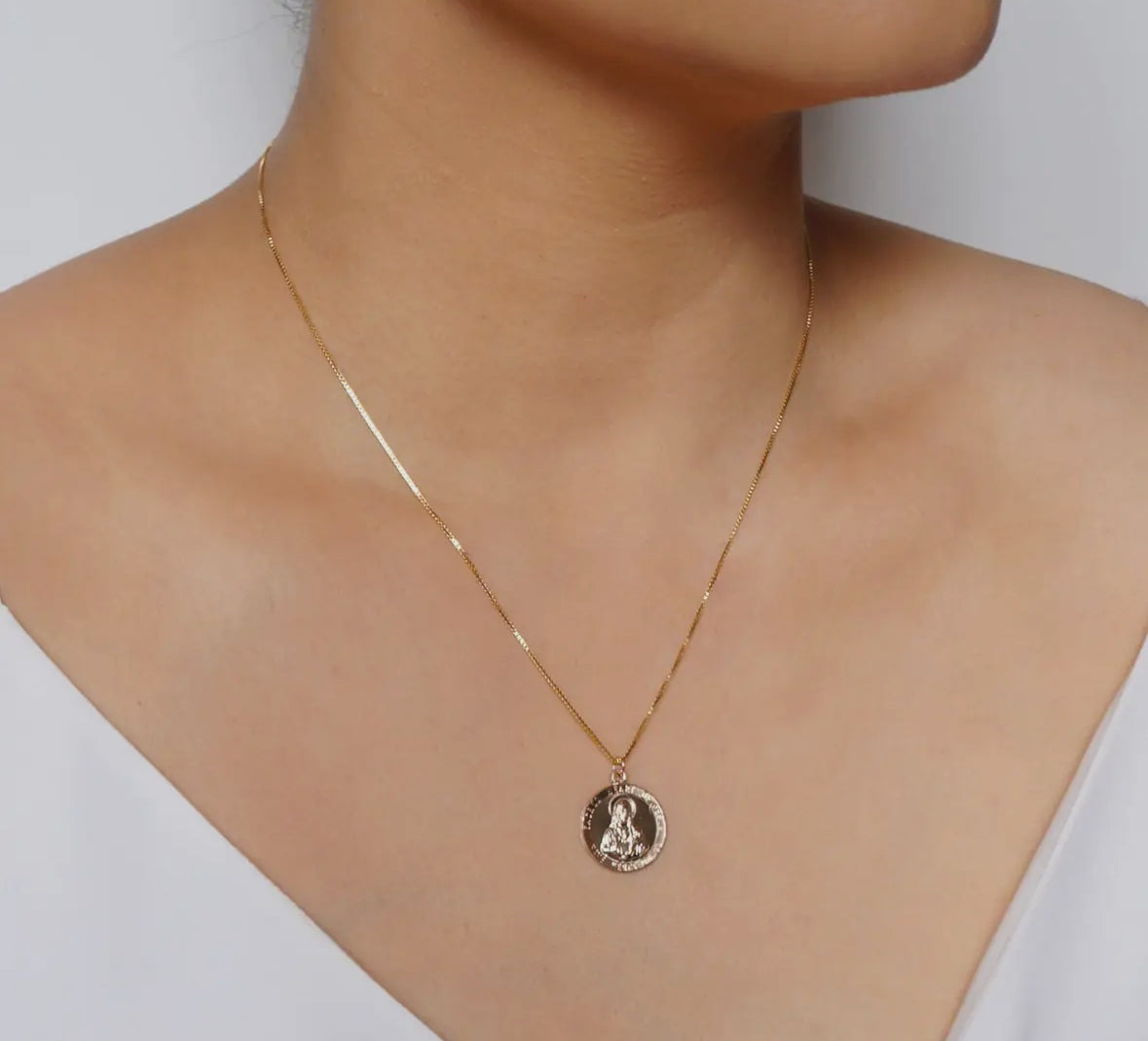 Sacred Heart of Jesus Medallion Necklace