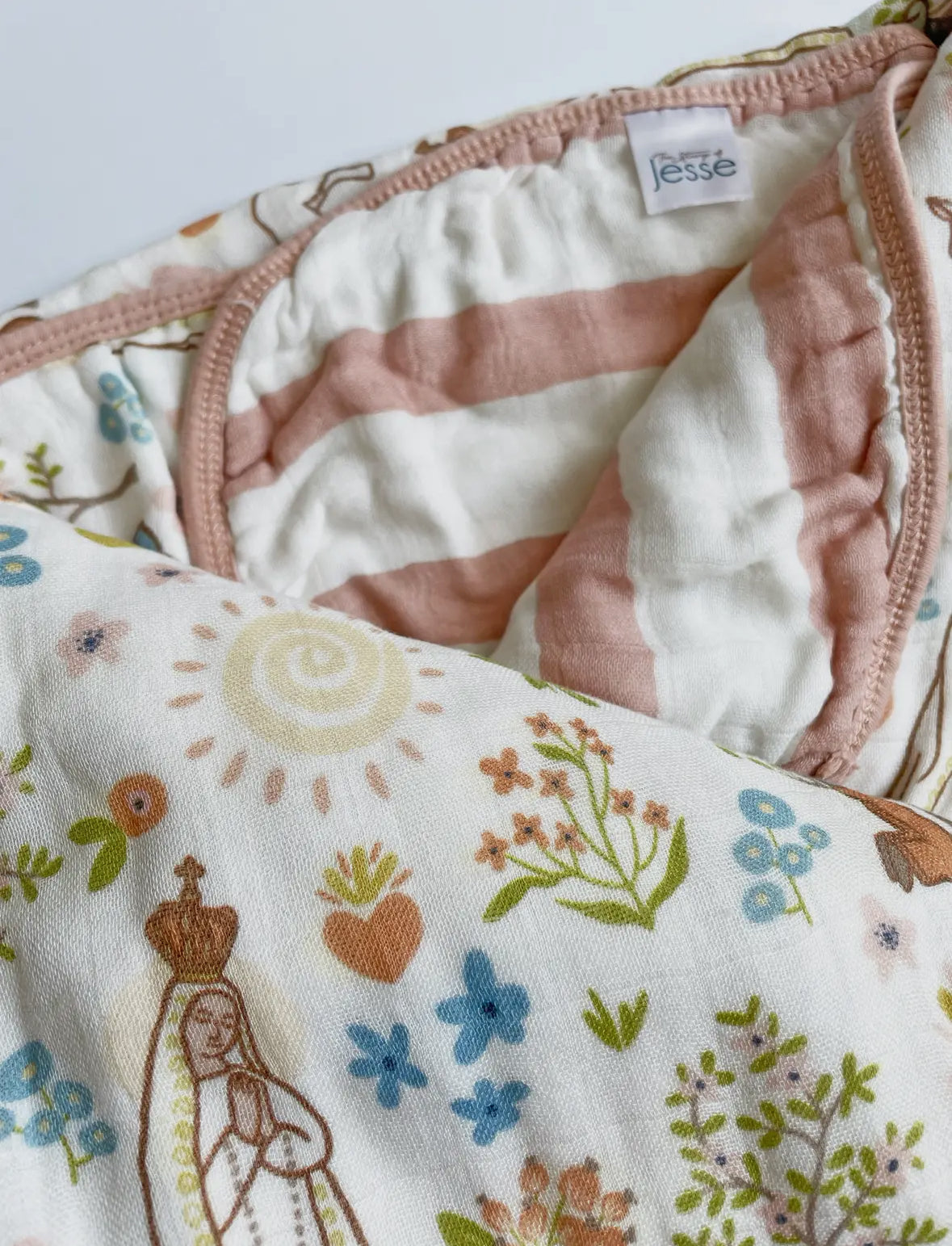 Our Lady of Fatima Double-sided 8-Layer Quilt