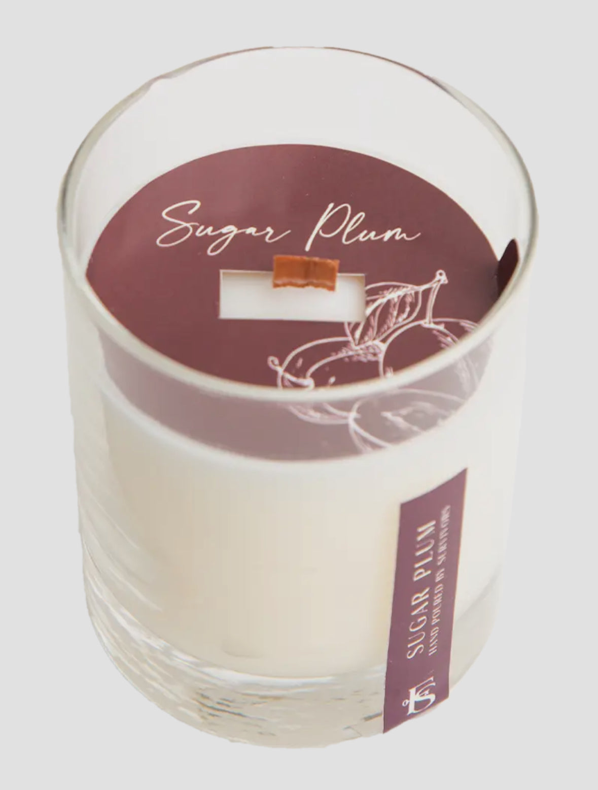 Sugar Plum Wooden Wick 7.5 oz Candle