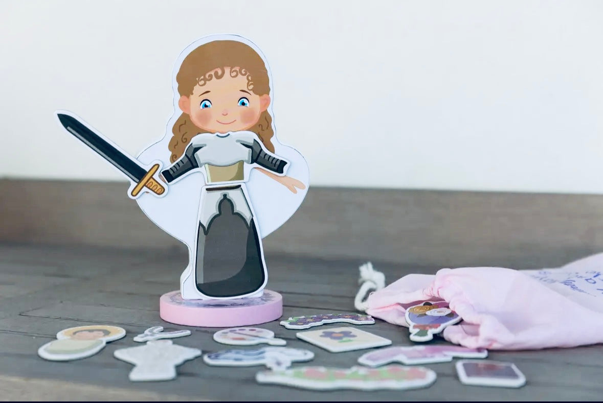 My Saint Thérèse Magnetic Wooden Dress-Up Doll Set