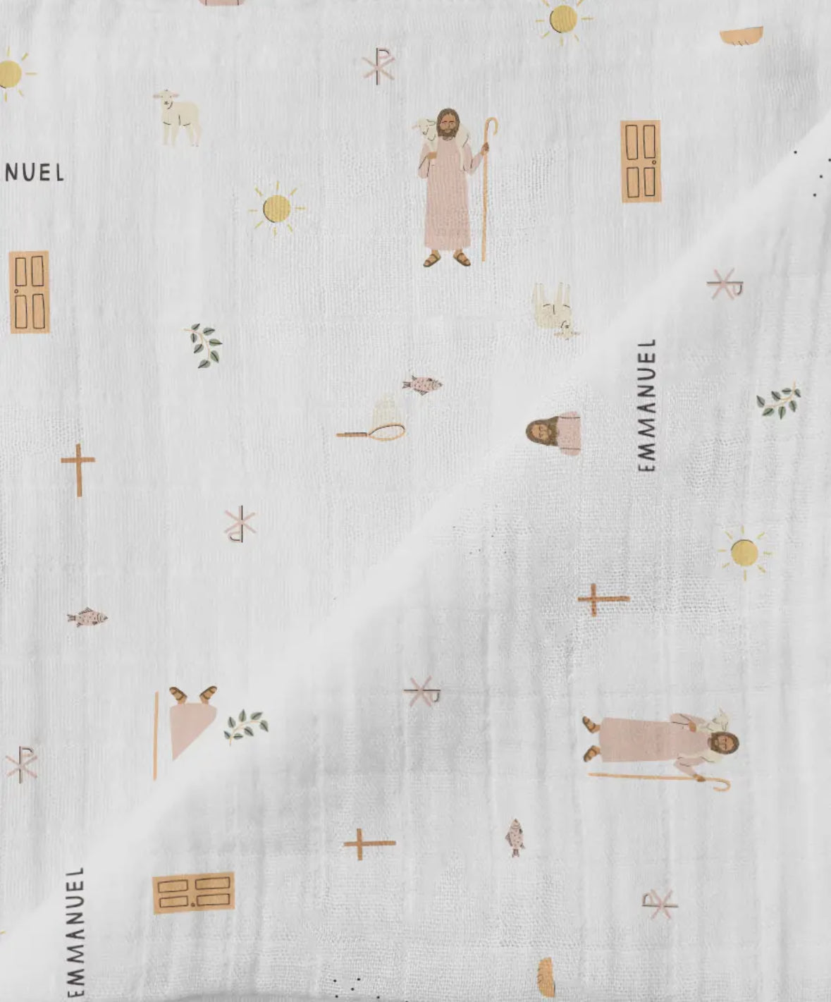 Jesus Muslin Swaddle Baby Blanket