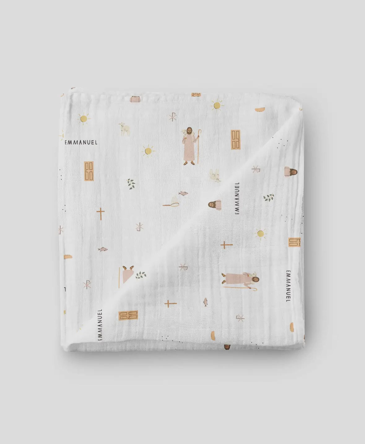 Jesus Muslin Swaddle Baby Blanket