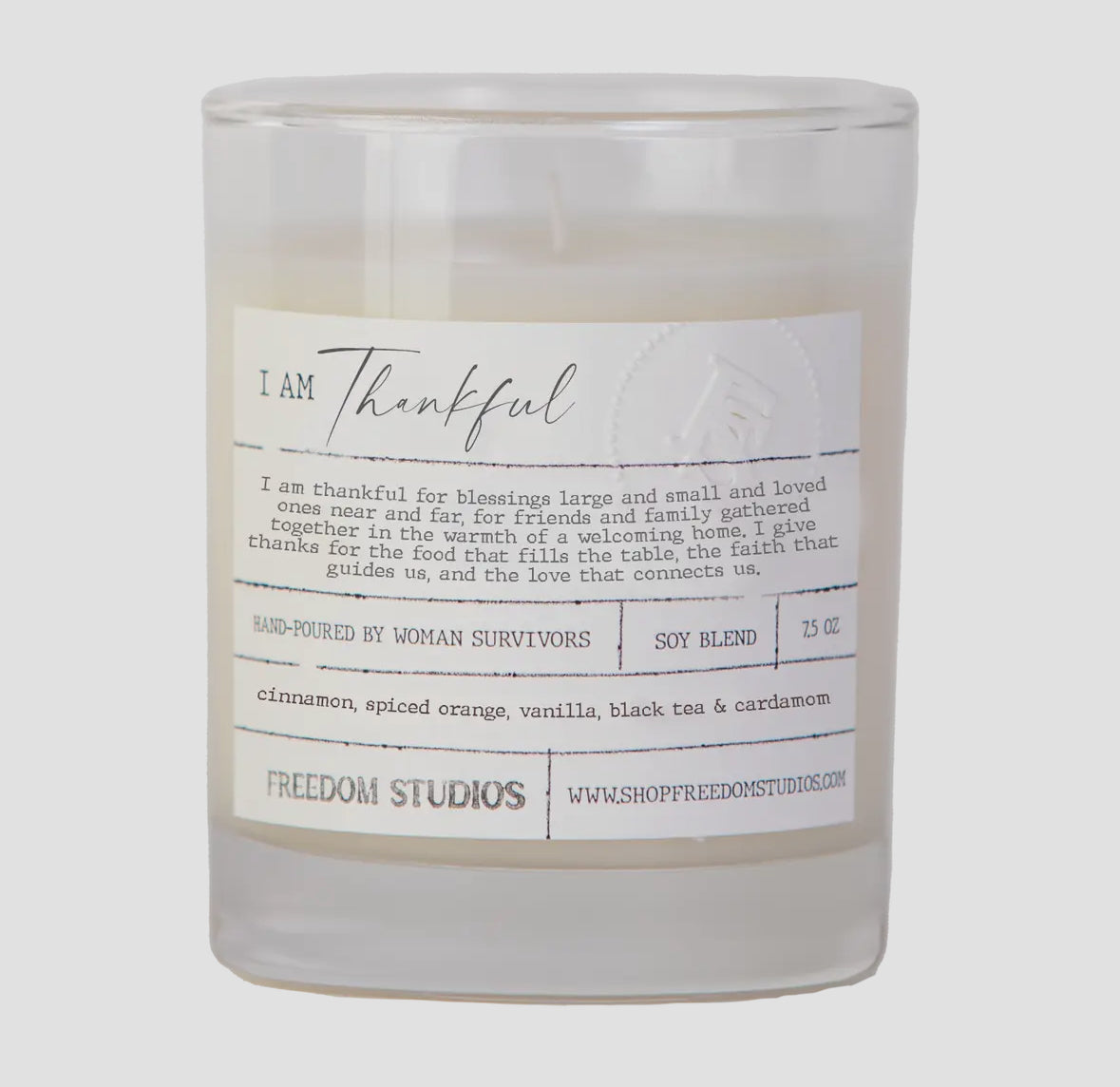 I Am Thankful 7.5 oz Candle