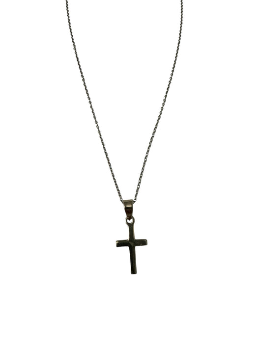 Silver Latin Cross Necklace