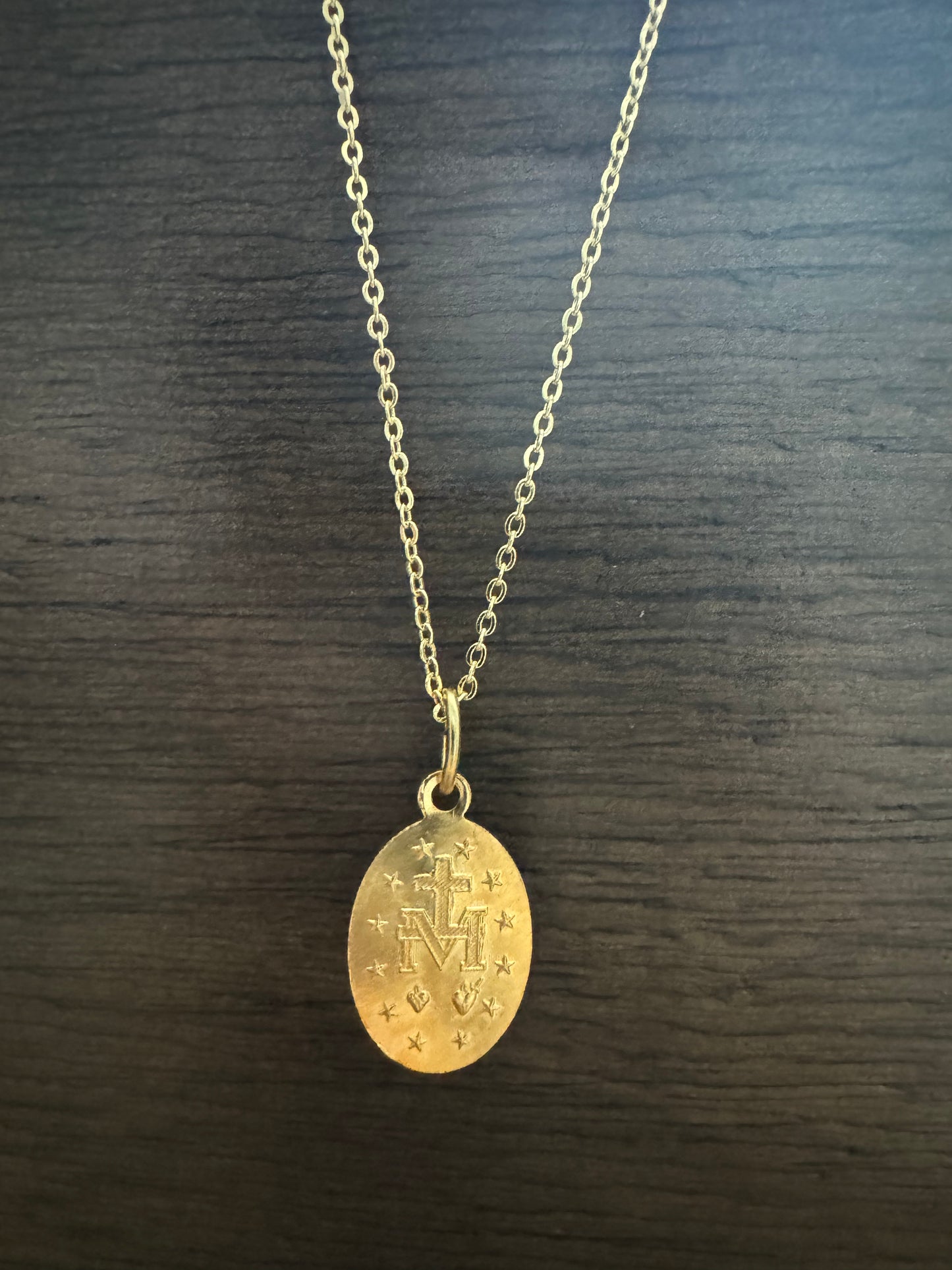 Gold-Plated Miraculous Medal Necklace