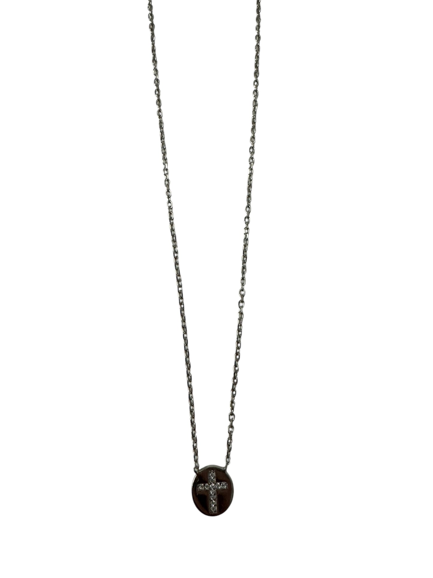 Silver Children's Necklace Medal Cross