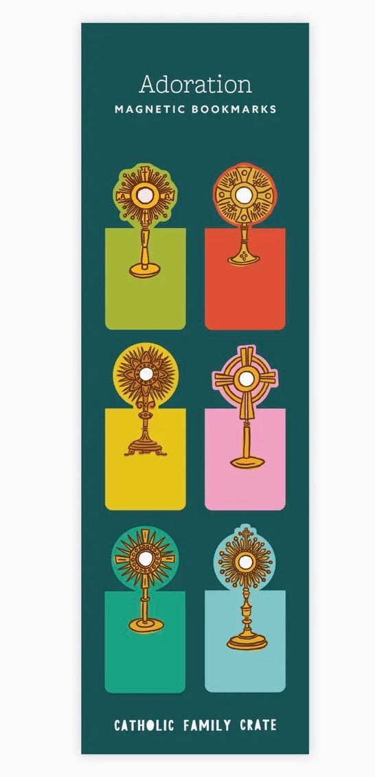 Adoration (Monstrance) Magnetic Bookmarks - 6 Pack