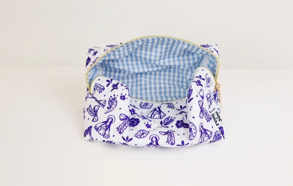 Marian Quilted Makeup Bag