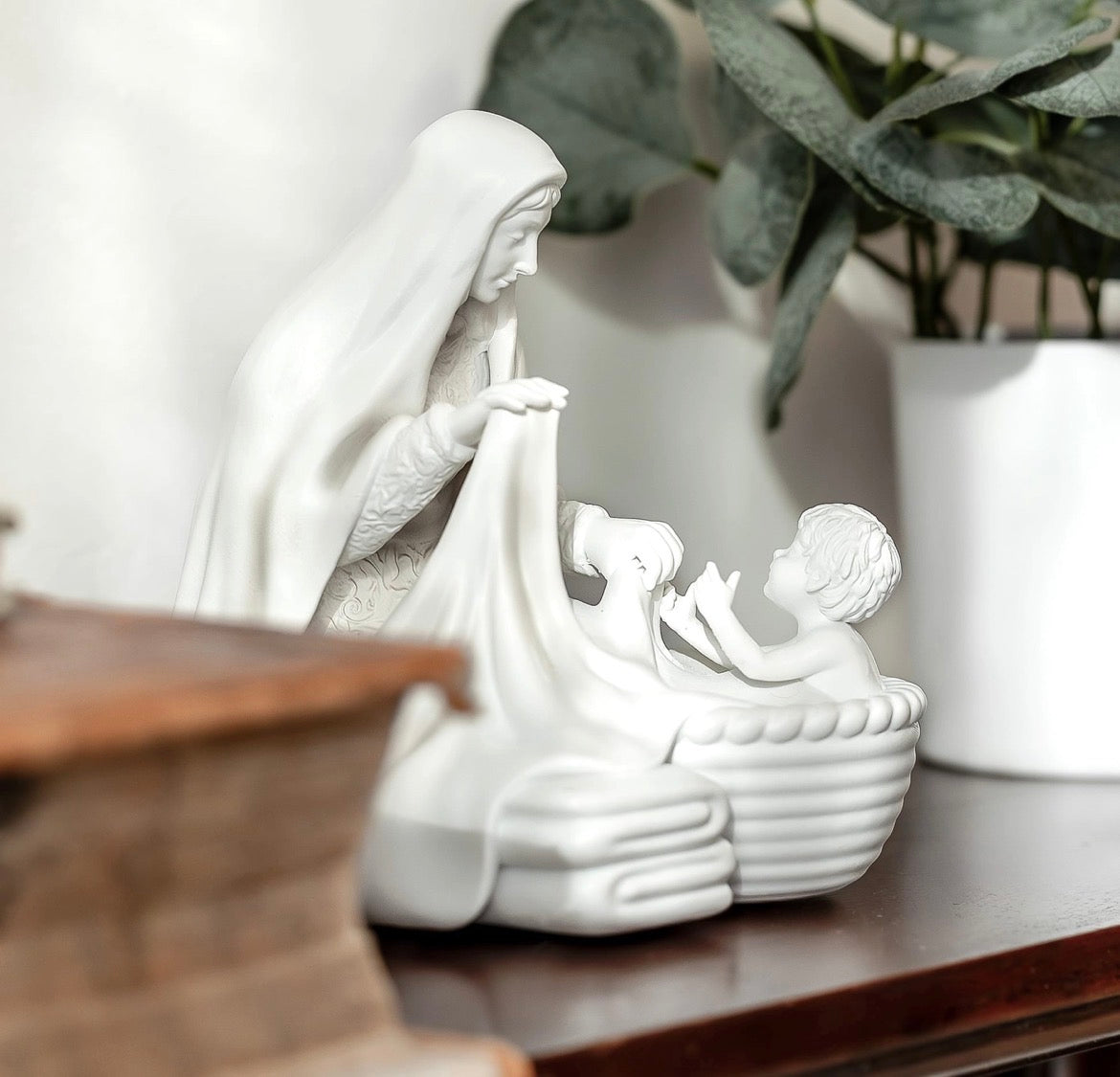 Hidden Moments Collection: Laundry with Jesus Catholic Mary Statue