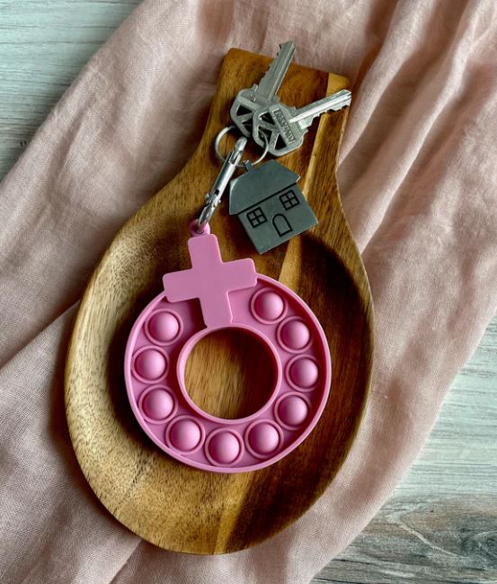 Decade Rosary Pop-It Keychain