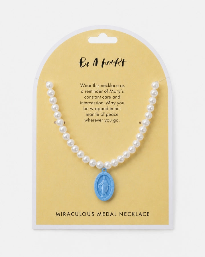 Pearl Miraculous Medal Children's Necklace