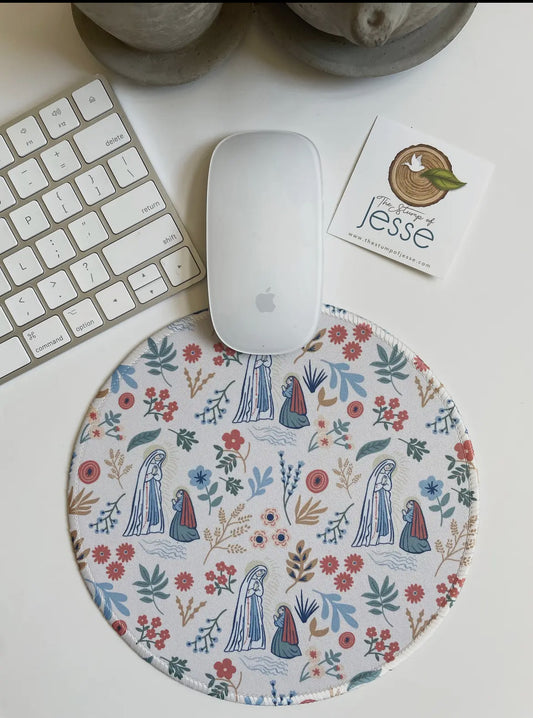 Our Lady of Lourdes Mouse Pad