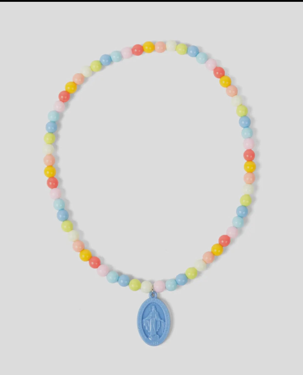 Miraculous Medal Plastic Children's Necklace