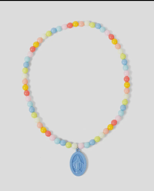 Miraculous Medal Plastic Children's Necklace