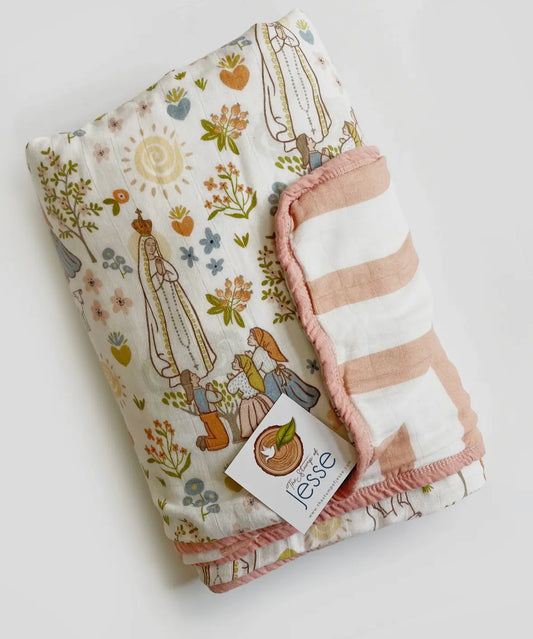 Our Lady of Fatima Double-sided 8-Layer Quilt