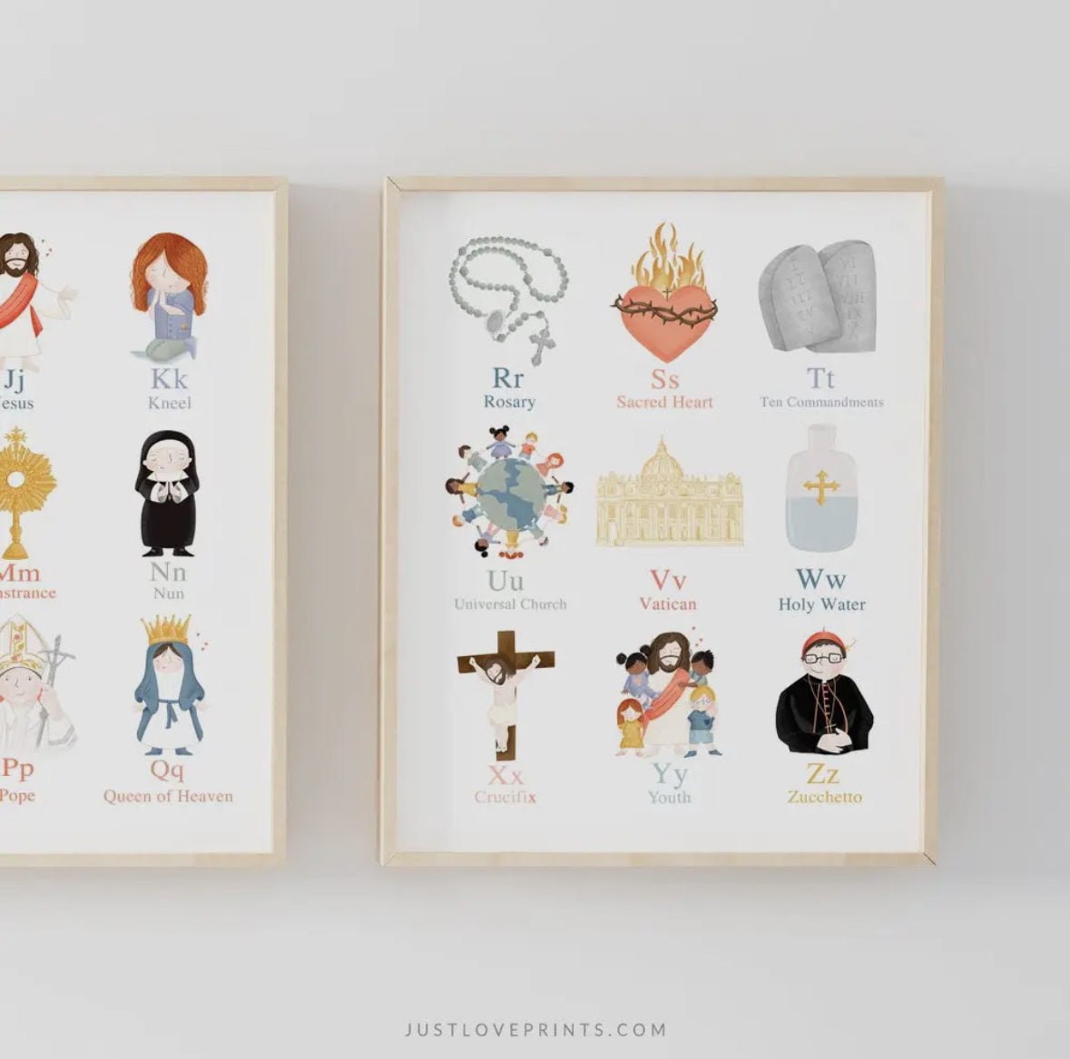 Catholic Alphabet Prints