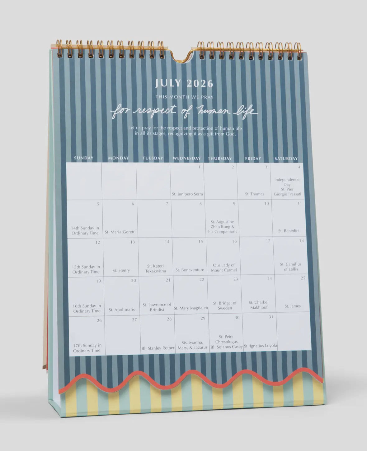 2026 Liturgical Catholic Wall Calendar