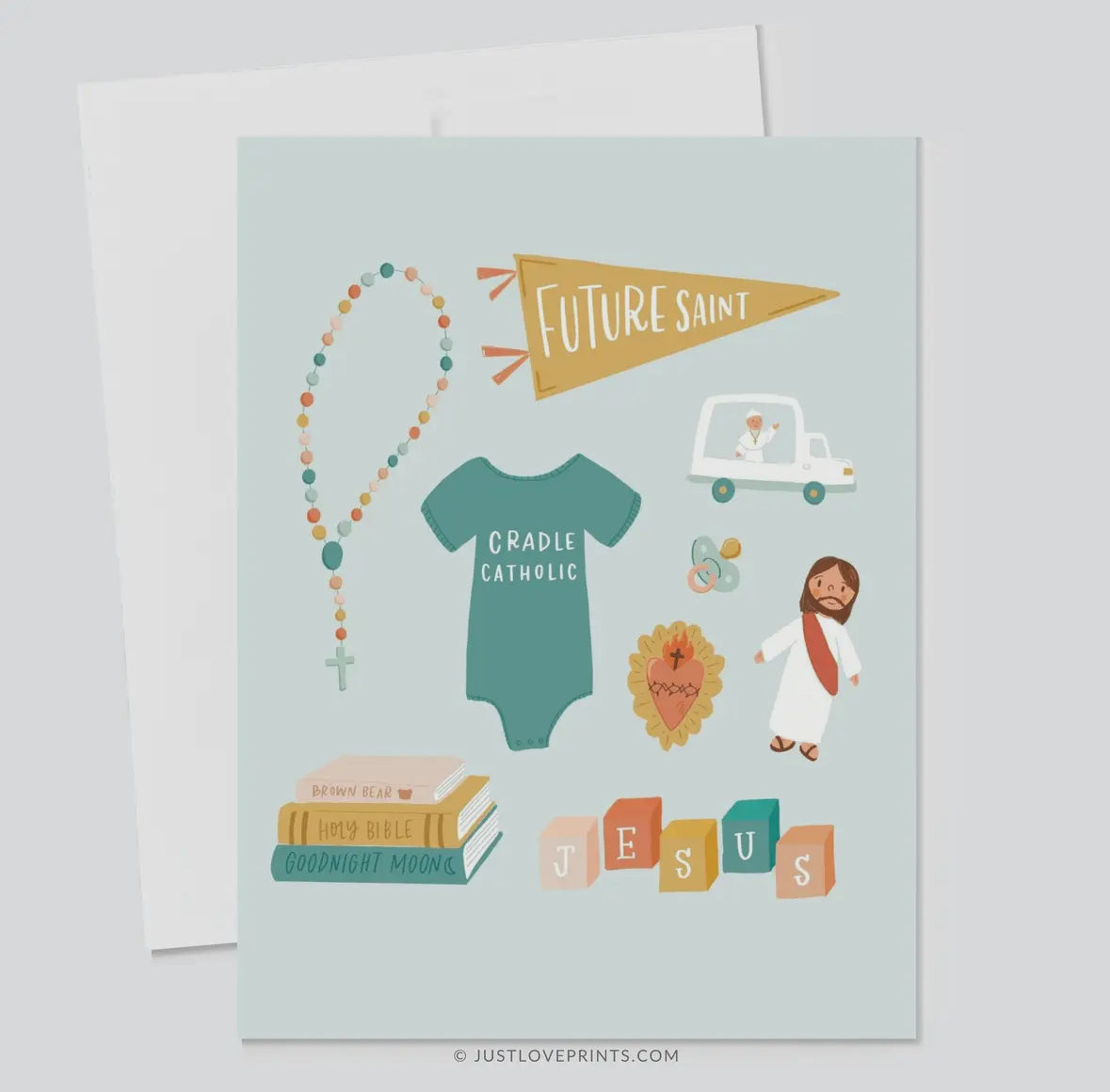 Catholic Baby Greeting Card