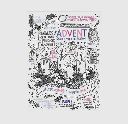 Advent Jumbo Activity Sheet - 3 Pack