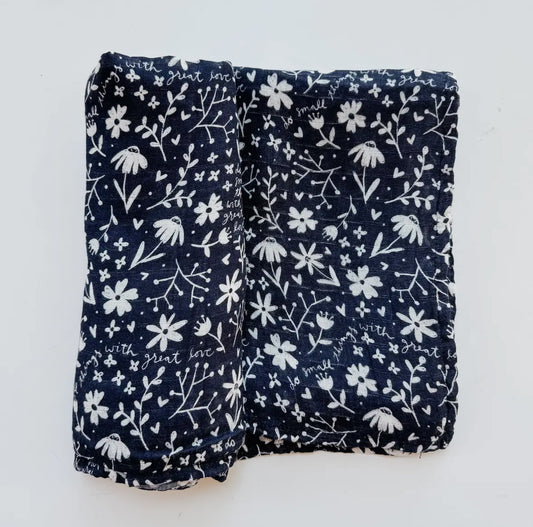 Mother Teresa - Small Things Great Love Swaddle Blanket