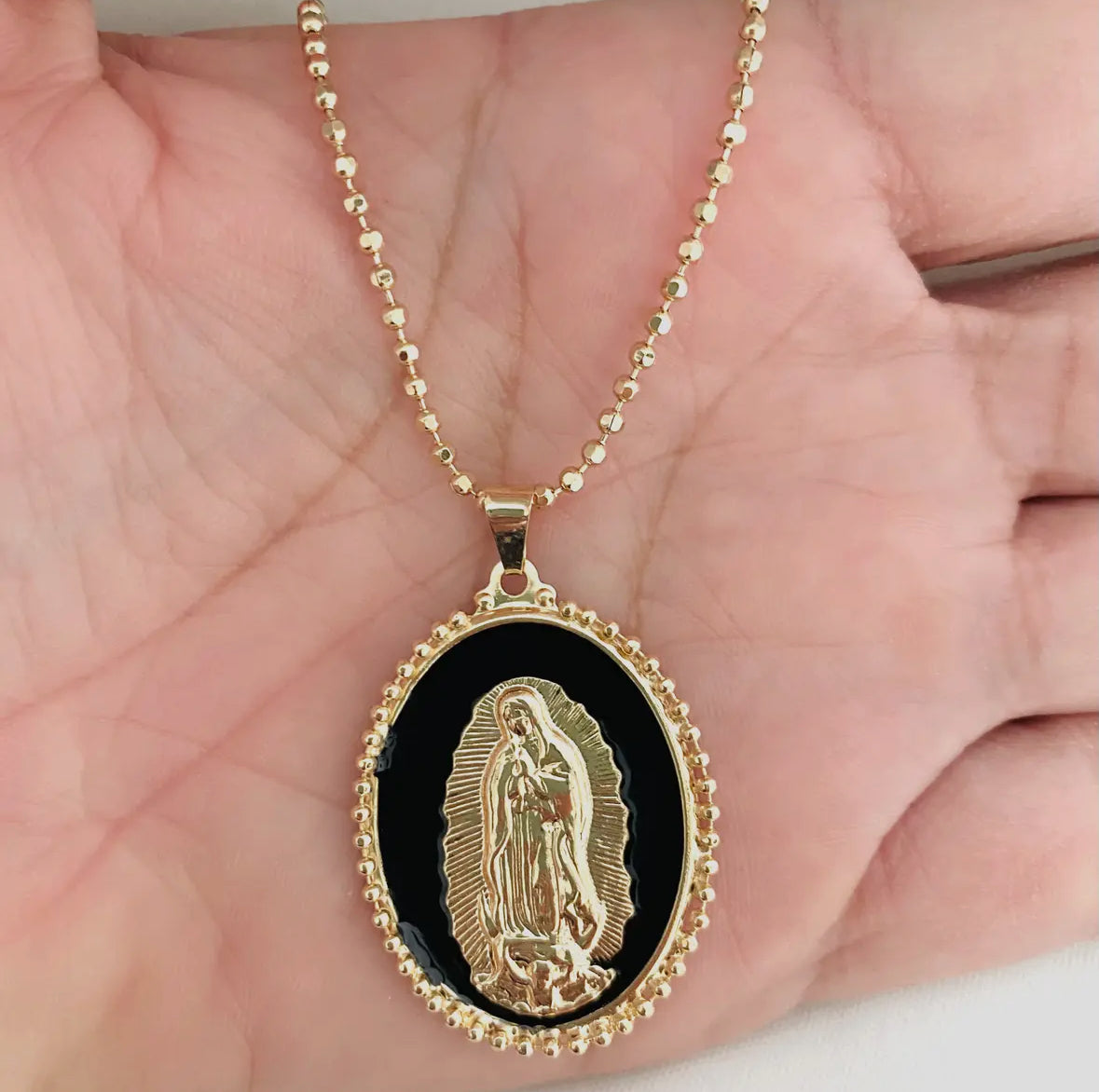 Our Lady of Guadalupe Medallion Necklace