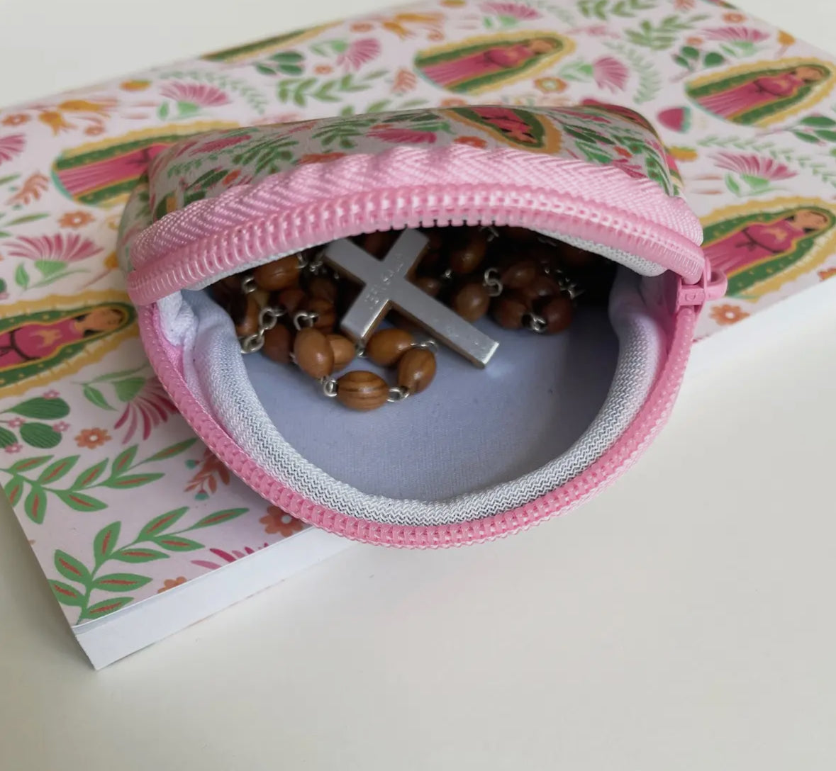 Our Lady of Guadalupe Rosary Pouch