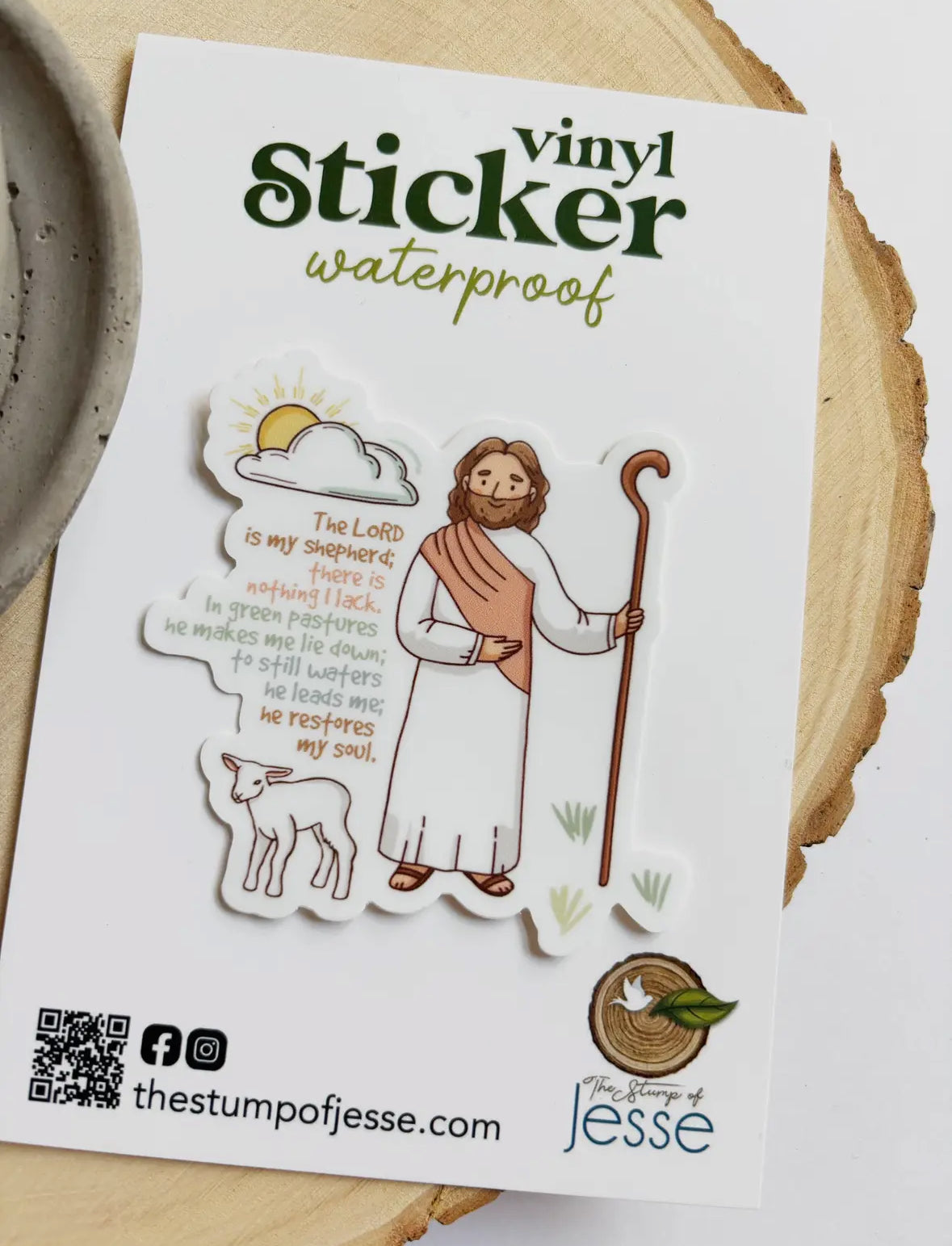 The Good Shepherd Waterproof Sticker
