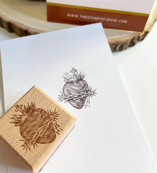 Chaste Heart Of St. Joseph Rubber Stamp