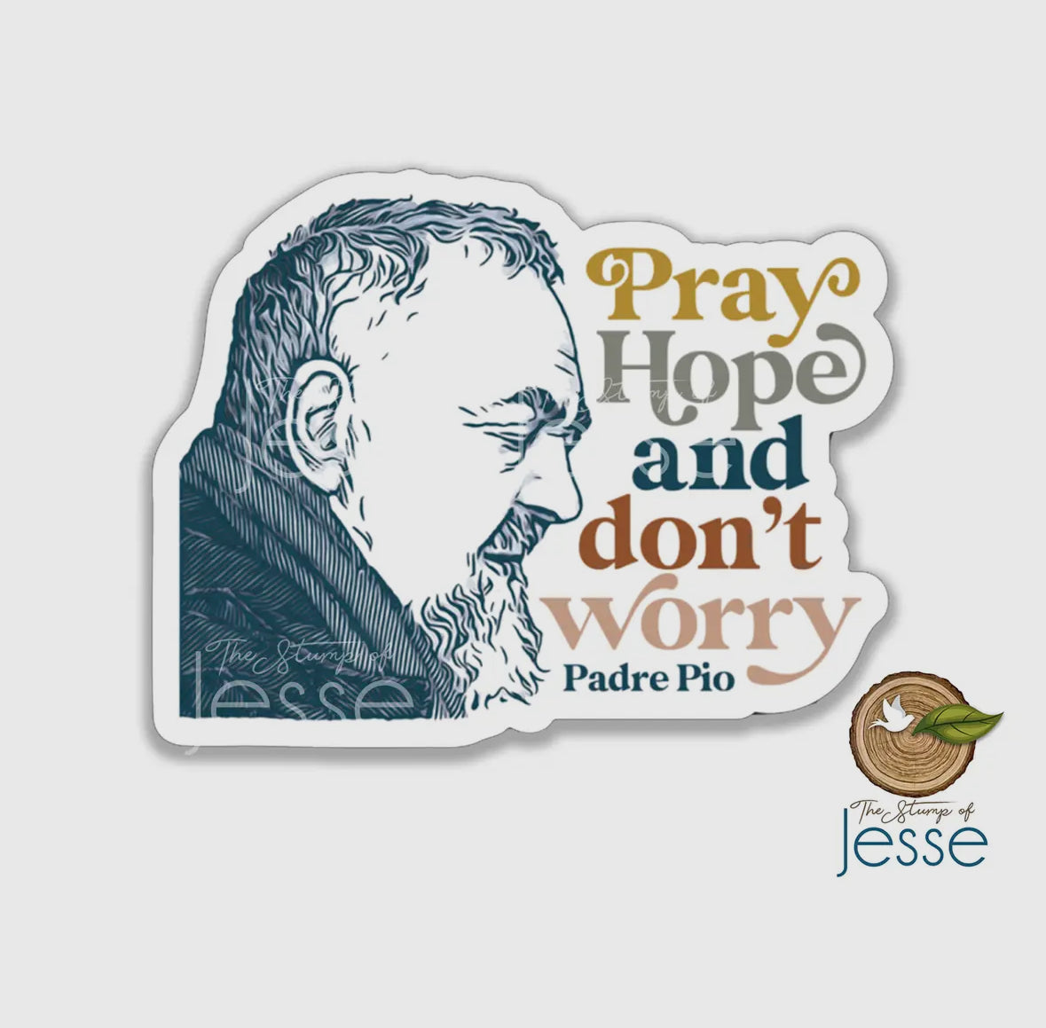 St. Padre Pio of Pietrelcina Sticker