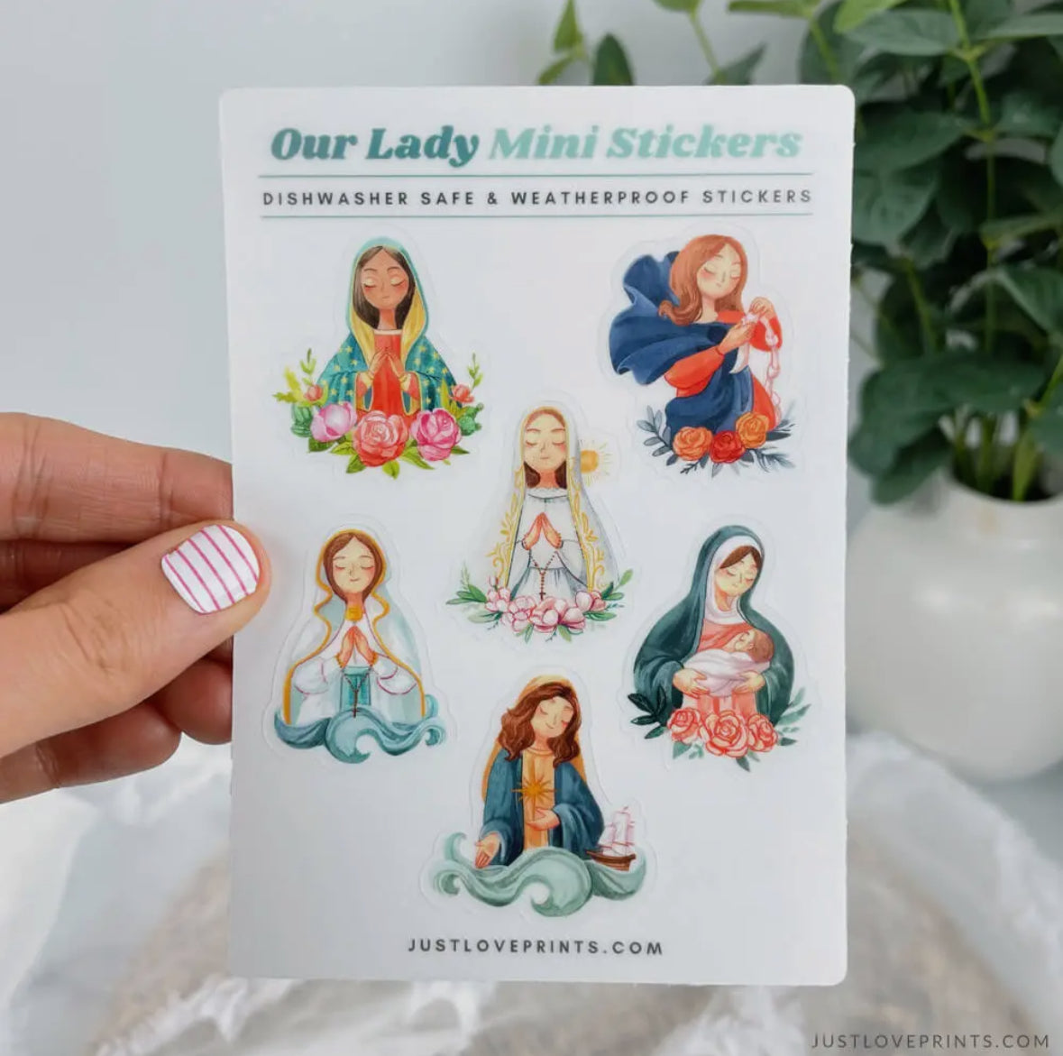 Our Lady Mini Vinyl Sticker Sheet