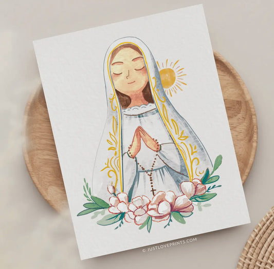 Our Lady of Fatima Greeting Card