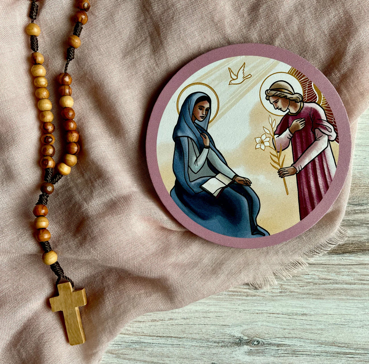 Mysteries of the Rosary Reflection Disc Set