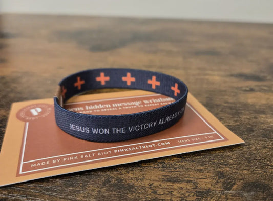 The Cross is the Victory Men's Wristband