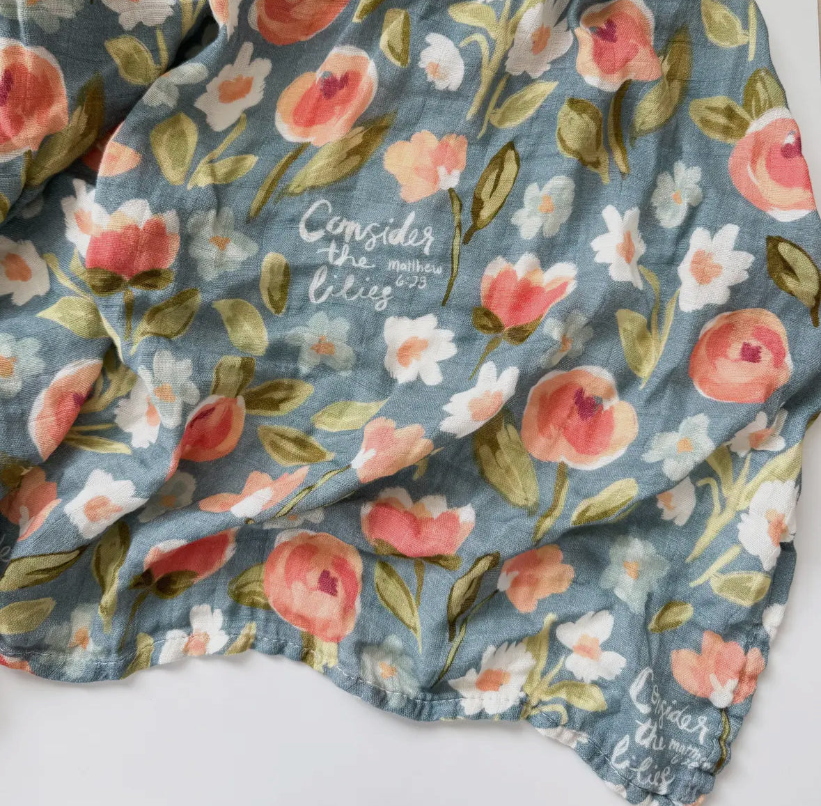 Consider the Lilies Swaddle Blanket