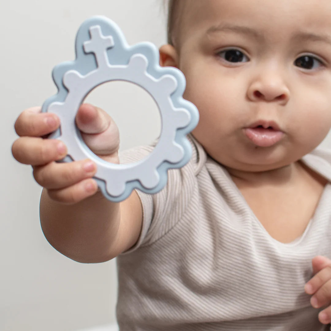 Baby's First Rosary - Marian Blue Silicone Teether