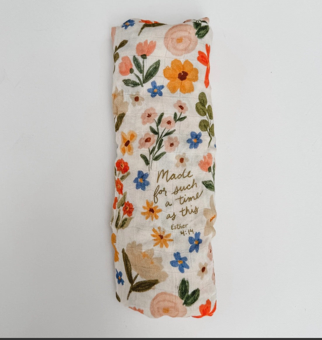 Esther 4:14 Catholic Baby Muslin Blanket Swaddle