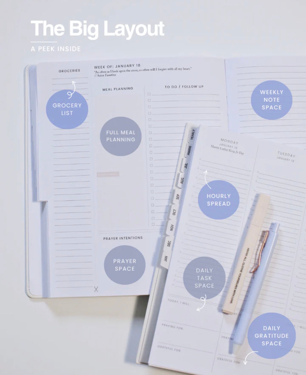 *PRE-ORDER* Catholic Academic Planner 2026–2027 | Big Layout