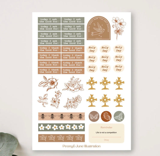 Prayer Journal Sticker Sheet
