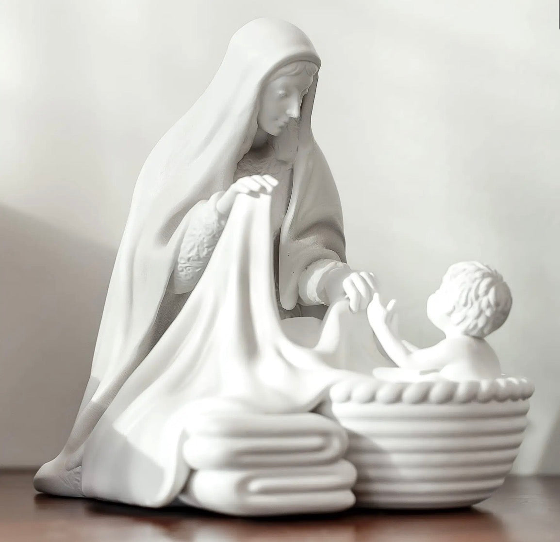 Hidden Moments Collection: Laundry with Jesus Catholic Mary Statue