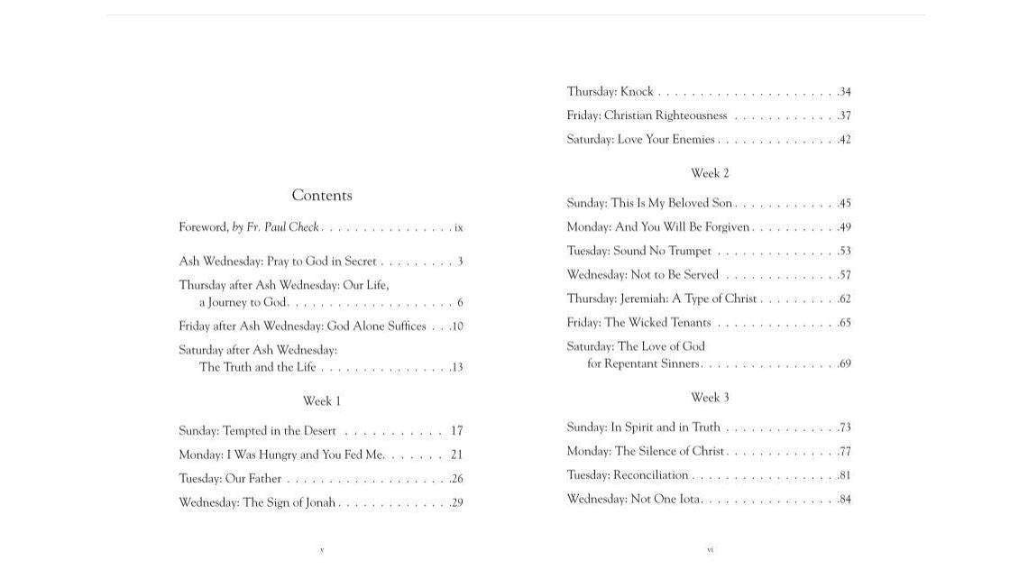 Meditations for Lent