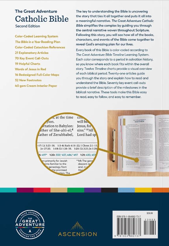 Holy Bible - The Great Adventure Catholic Bible, Second Edition