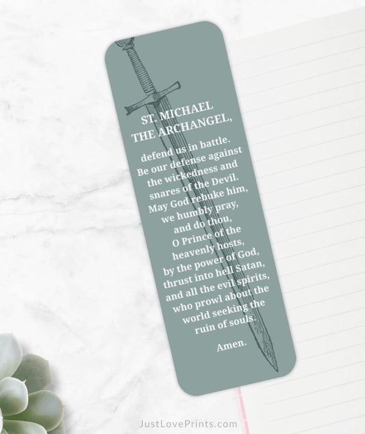 St. Michael Prayer Bookmark